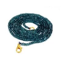 Natural blue topaz 3-4mm rondelle faceted beads 21