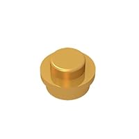 Gobricks GDS-615 Plate 1X1 Round Compatible with Lego 6141 4073 30057 All Major Brick Brands Toys Building Blocks Technical Parts Assembles DIY (037 Bright Gold,100 PCS)