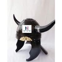 Medieval Viking Horns Helmet Reenactment Warrior Armor Helmet by-NAUTICALMART