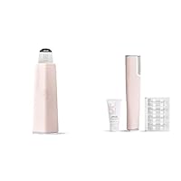 DERMAFLSAH Luxe+ Device with Dermapore+ Ultrasonic 2-in-1 Pore Extractor, Blush Set