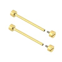 Ewatchparts 2-22MM REPLACEMENT TUBE & SCREW PIN COMPATIBLE WITH CARTIER WATCH STRAP BAND LUG YELLOW GOLD