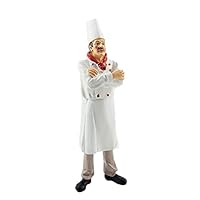 Melody Jane Dollhouse Chef in Whites & Red Neckerchief Resin Man Figure People