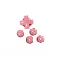 Direction Cross Key ABXY Button for 3DS Game Console Repair Parts(Pink)