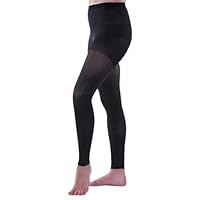 Allegro 20-30 mmHg Footless 57 Pantyhose Compression Nylons with Ankle Length, Comfortable Support Garments for Women
