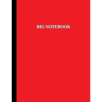 Big Notebook: 500 Pages College Ruled | Giant Composition Journal Notebook | Extra Large, 8.5 x 11 Inches | Red
