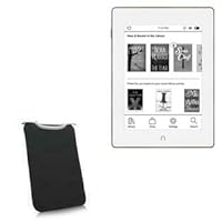BoxWave Case Compatible with Barnes & Noble Nook GlowLight Plus (2015 Edition 6 in) - SlipSuit, Soft Slim Neoprene Pouch Protective Case Cover - Jet Black
