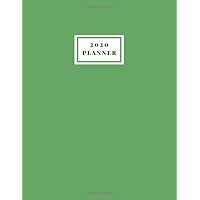 2020 Planner: Weekly and Monthly Desk Calendar Planner - Jan 1, 2020 to Dec 31, 2020: Large, 8.5 x 11 inches (Asparagus Green)
