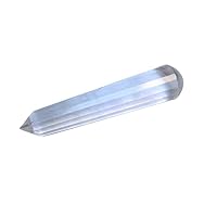 Brazilian Crystal Quartz Faceted Massage Wand Vogel Point 3-3.5 inch Approx. Pure Divine Healing Spiritual Crystal Therapy
