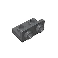 Gobricks GDS-643 Bracket 1 x 2-1 x 2 Inverted Compatible with Lego 99780 All Major Brick Brands Toys Building Blocks Technical Parts Assembles DIY (199 Dark Bluish Gray(072),30 PCS)