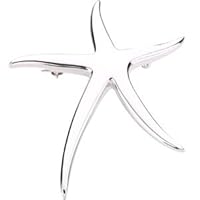 925 Sterling Silver Sea shell Nautical Starfish Pendant Necklace Brooch Pendant Brooch Jewelry for Women