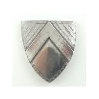 Melody Jane Dollhouse Medieval Armour Pewter Knights Shield Tudor Ornament 1:12 Scale
