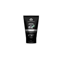 The Man Company Natural Charcoal Face Scrub with Lemongrass and Eucalyptus - 3.5 Oz. | Skin Exfoliating & Detox, Anti Acne, Blackhead removing Face Scrub