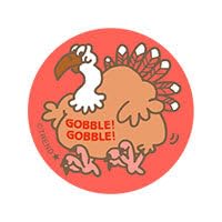 Gobble! Gobble!/Spice Scent Retro Scratch 'n Sniff Stinky Stickers by Trend; 24 Seals/Pack - Authentic 1980s Designs!
