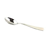 Small Spoons Stainless Steel Soup Spoons with Long Handle for Home,Thicken Treatment,Longer Spoon Head,Size:23.3 * 4.6cm