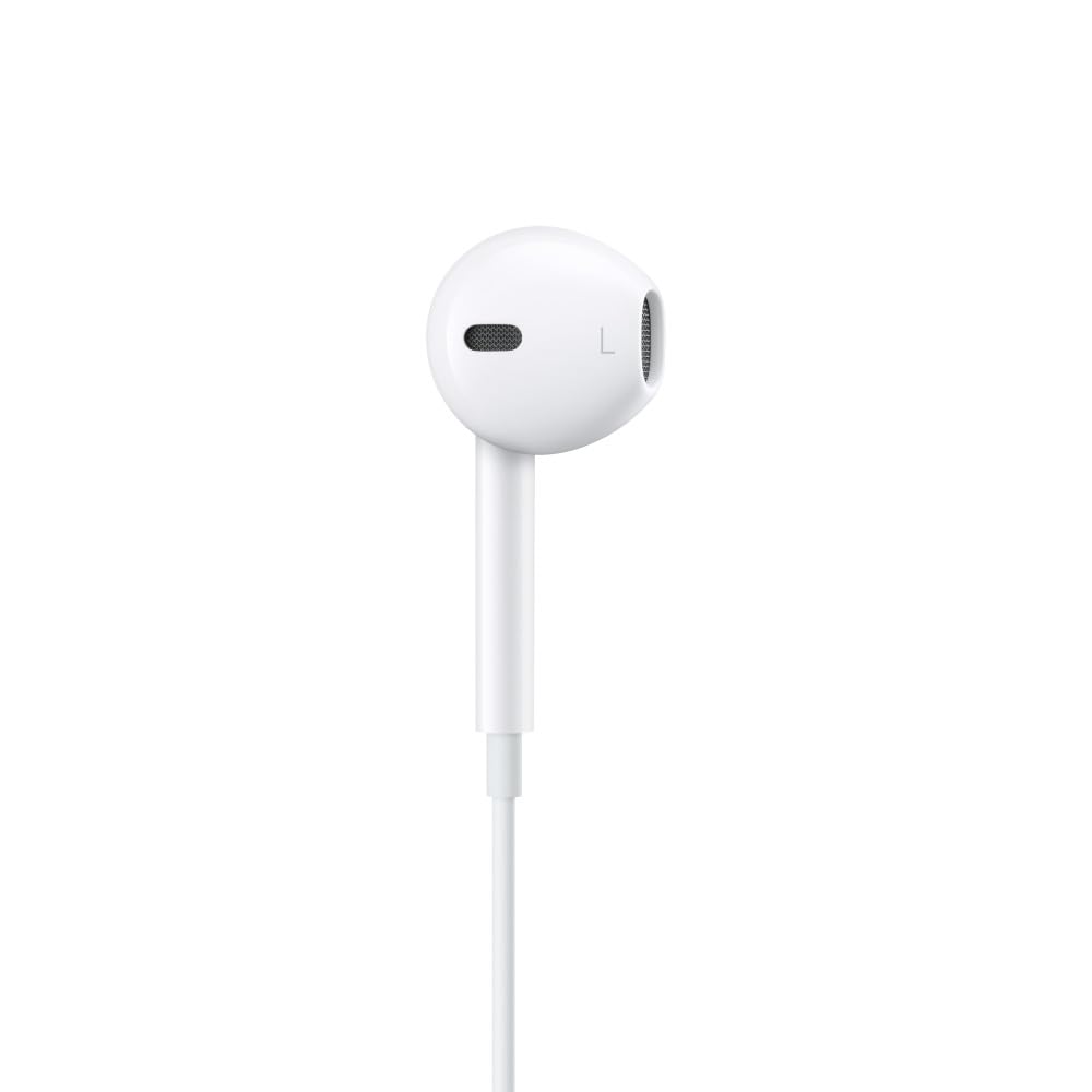 Apple EarPods Headphones with USB-C Connector. Microphone with Built-in Remote to Control Music, Phone Calls, and Volume. Wired Earbuds for iPhone