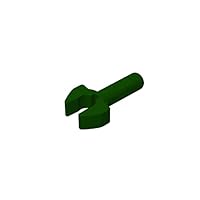 Gobricks GDS-1000 Bar 1L with Clip Mechanical Claw Compatible with Lego 48729 All Major Brick Brands Toys,Building Blocks,Technical Parts,Assembles DIY (50 PCS,141 Dark Green(047))
