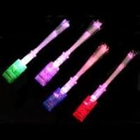 Fiber-Optic LED Finger Ring Rave Flashlights, 5 cards of 4 lights - 20 Lights Total