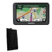 BoxWave Case Compatible with Garmin Nuvi 2455LM - Velvet Pouch, Soft Velour Fabric Bag Sleeve with Drawstring - Jet Black