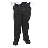 French Toast Uniforms Boys' Double Knee Pant (Black)