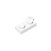 Gobricks GDS-808 Hinges/Functional Elements1x2 Hinged Plate (Right) Compatible with Lego 73983 2430 All Major Brick Brands Toys Building Blocks Technical Parts (1 White(090),800 PCS)