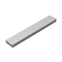 Classic Building Tiles, Light Grey Tile 1x6, 100 Piece, Compatible with Lego Parts and Pieces 6636(Color:Light Grey)