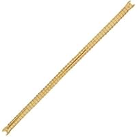 Hadley Roma LB6001Y Ladies Hook End C Ring Gold Pl Stainless Steel Watch Band