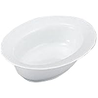 White Porcelain Mini Baker, Set of 10, Single Item, 4.3 x 3.1 x 1.1 inches (10.9 x 8 x 2.9 cm), Western Tableware, Restaurant, Hotel, Cafe, Restaurant, Commercial Use