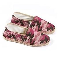 The Fashion Access Pink Camouflage Espadrilles for Men and Women Comfy Closed Toe Durable Lightweight Stylish Flat Bottom