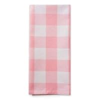 Buffalo Plaid Kitchen Towel Set - 4 Pack 20 x 30 Inch Heavy Duty Dish Towels - Pink and White Oversized Buffalo Check Towels with Hanging Loops - 100% Absorbent CottonFast Drying Dish Cloth Set