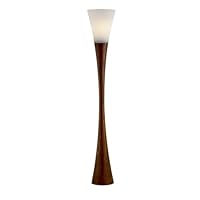 Home 3201-15 Contemporary Modern One Light Floor Lamp from Espresso Collection in Bronze/Dark Finish, 10.00 inches, Walnut Poplar Wood