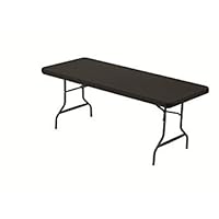 Iceberg iGear Stretch Fabric Table Top Cap Cover, fits 6' Tables, Polyester/Spandex, Black, 30
