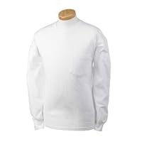 Gildan Adult 6.1 oz. Pocket Ultra Cotton Long-Sleeve T-Shirt (L / WHITE)