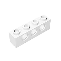 Gobricks GDS-625 1x4 3-Hole Brickwork Compatible with Lego 3701 All Major Brick Brands Toys Building Blocks Technical Parts Assembles DIY (154 Dark Red(014),15 PCS)