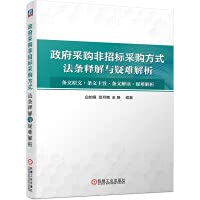 Interpretation and Difficulty Analysis of Laws and Regulations on Non-bidding Procurement Methods in Government Procurement(Chinese Edition)