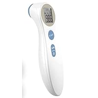 BESTMED 1 Second Reading Infrared Thermometer for Children & Adults | Forehead DET-306 | 3-Color Indicator, No-Touch | Fever Alarm