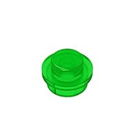Gobricks GDS-615 Plate 1X1 Round Compatible with Lego 6141 4073 30057 All Major Brick Brands Toys Building Blocks Technical Parts Assembles DIY (48 Trans-Green(140),100 PCS)