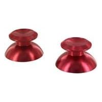 Aluminium Alloy Metal Analogue Thumbsticks for Sony PS4 Controllers - Red