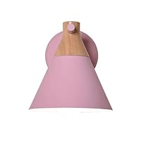 Wooden Wall Light Cone Wall Lamp, Indoor Bedside Reading Lighting Fixture, Modern Headboard Lamps for Living Room Bedroom Study Room Office Home E27 Wall Wash Lights