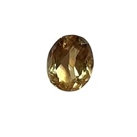 100% Natural Handmade Citrine Gemstone/Oval Shape Gem / 7.85 carats / 11.2 x 13.6 mm/Loose Gemstone Pendant/Stone Collaction