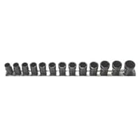 H.b. Products Inc TSCS3813B 13 Piece 3/8 Drive Shallow Turbo Socket Set Sae And Met.