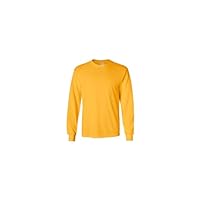 Gildan Men's Ultra Cotton Long Sleeve, Style Shirt G2400, Multipack T Shirt (2-Pack) Gold