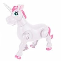 Majestic White Prancing Unicorn Toy - Make Music, Blinking Lights, and Walks Around
