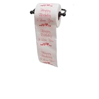 Happy Birthday I Love You, Printed Toilet Paper Gag Gift, Funny Novelty Present for Him or Her