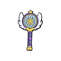 Princess Magic Wand Enamel Pins Horns Anime Badge for Girl Brooches Cartoon Lapel Pin