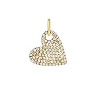 Beautiful Heart Diamond 925 Sterling Silver Mini Charm Pendant,Designer Heart Diamond Silver Charm Pendant,Handmade Pendant Jewelry,Gift