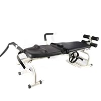 Multifunctional Lumbar Stretch Device Folding Traction Bed Back Stretch Bench Therapy Massage Bed for Cervical Spine Waist Leg US