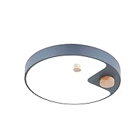 24W 3-Color Dimmable Ceiling Light LED Modern Ultra-Thin Iron Flush Mount Cartoon Creative Ceiling Lamps Macaron Lighting Fixture for Children's Room Baby Room Room Study (White,Gray,Blue,Green)