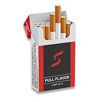 Full Flavor Red Herbal Cigarettes - Tobacco & Nicotine Free - Tastes like a real Cigarette (1 Box = 20ct)