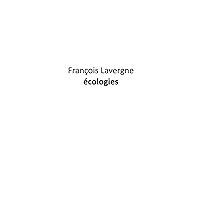 Écologies: Le dernier livre (French Edition)