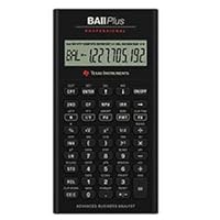 Texas Instruments TI BA II Plus Professional Financial Calculator - 10 Character(s) - LCD - Battery Powered